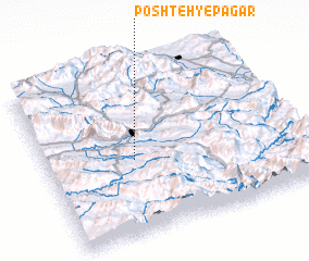 3d view of Poshteh-ye Pāgar