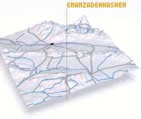 3d view of Emāmzādeh Hāshem