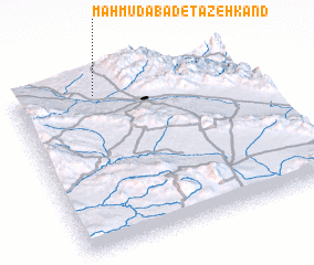 3d view of Maḩmūdābād-e Tāzeh Kand