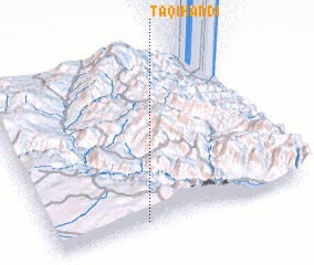 3d view of Taqī Kandī