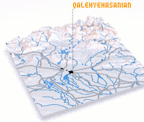 3d view of Qal‘eh-ye Ḩasanīān