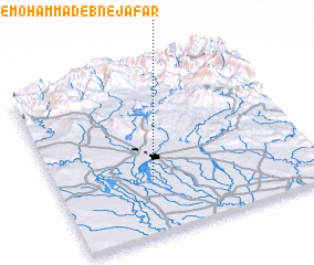 3d view of Shahrak-e Moḩammad Ebn-e Ja‘far