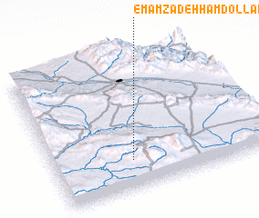 3d view of Emāmzādeh Ḩamdollah