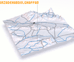 3d view of Emāmzādeh ‘Abd ol Ghaffār