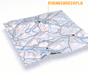 3d view of Rūd Ḩasan-e Soflá