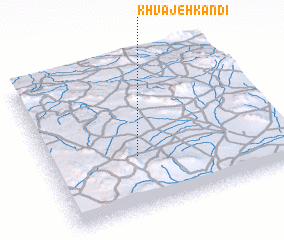 3d view of Khvājeh Kandī