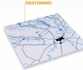 3d view of Sādāt-e Aḩmadī