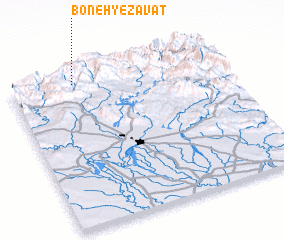 3d view of Boneh-ye Zavat