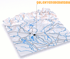 3d view of Qal‘eh-ye Rob‘-e Bandbāl