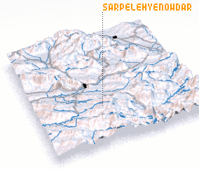 3d view of Sar Peleh-ye Nowdār