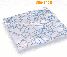 3d view of Shāh Bāghī