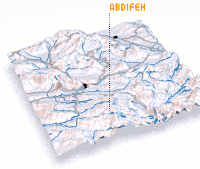 3d view of Āb Dīfeh