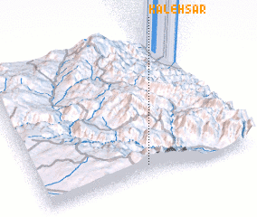 3d view of Kaleh Sār