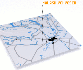 3d view of Malāshīyeh-ye Seh