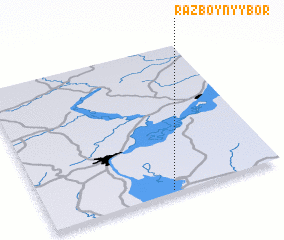 3d view of Razboynyy Bor