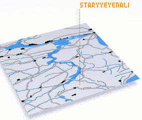 3d view of Staryye Yenali