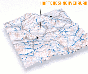 3d view of Haft Cheshmeh-ye Kalak