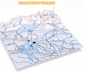 3d view of Khowzīneh-ye Bāqer