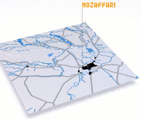 3d view of Moz̧affarī