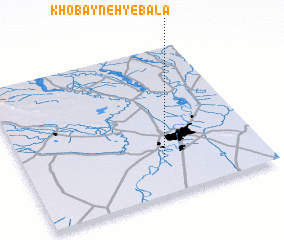 3d view of Khobayneh-ye Bālā