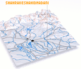 3d view of Shahrak-e Shahīd Madanī