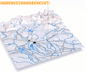 3d view of Shahrak-e Shahīd Beheshtī