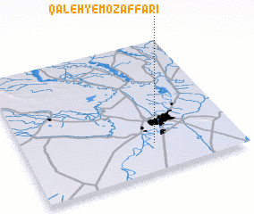 3d view of Qal‘eh-ye Moz̧affarī