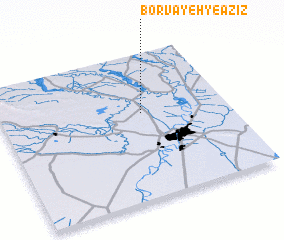 3d view of Borvāyeh-ye ‘Azīz