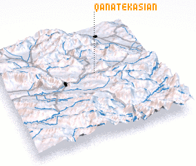 3d view of Qanāt-e Kāsīān