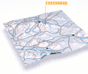 3d view of Sorkhābād