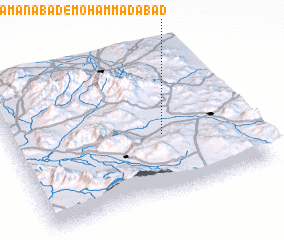 3d view of Zamānābād-e Moḩammadābād