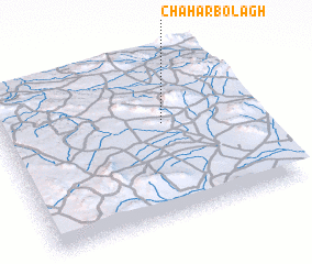 3d view of Chahār Bolāgh