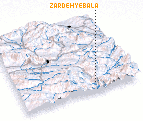 3d view of Zardeh-ye Bālā