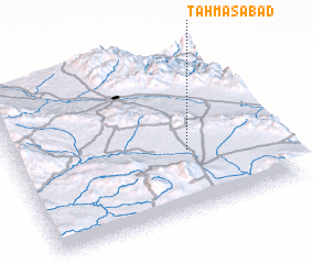 3d view of Ţahmāsābād