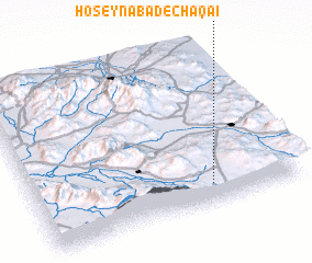 3d view of Ḩoseynābād-e Chaqā\