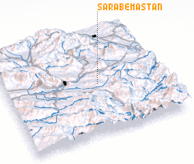 3d view of Sarāb-e Mastān