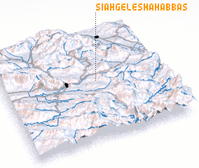 3d view of Sīāh Gel-e Shāh ‘Abbās