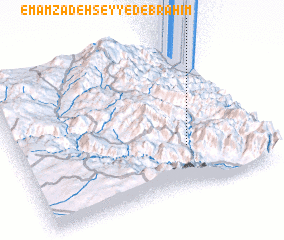 3d view of Emāmzādeh Seyyed Ebrāhīm