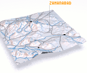 3d view of Zamānābād