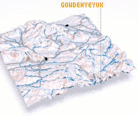 3d view of Gowdeh-ye Yūk