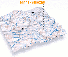 3d view of Darreh-ye Bozrū