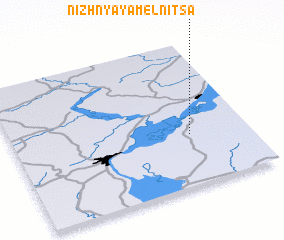 3d view of Nizhnyaya Mel\