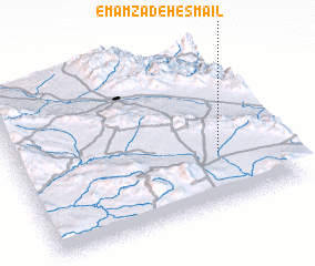 3d view of Emāmzādeh Esmā‘īl