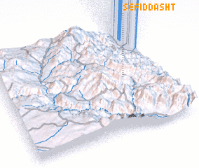 3d view of Sefīd Dasht