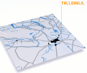 3d view of Tall-e Halīl