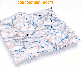 3d view of Rangrazān-e Vasaţī