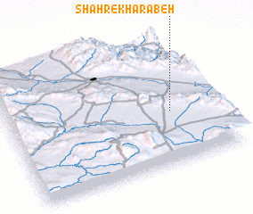 3d view of Shahr-e Kharābeh