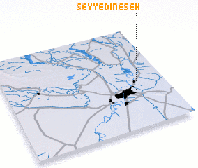 3d view of Seyyedīn-e Seh