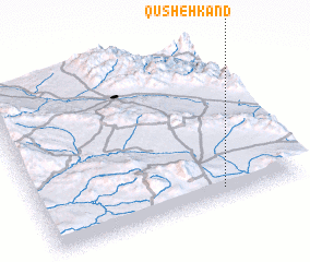 3d view of Qūsheh Kand