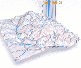 3d view of Qal‘eh Chāl